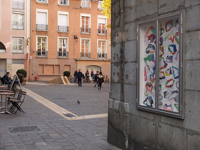 Vue de la vitrine, 2016 Vue de la vitrine, 2016